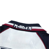 Camisa West Ham x Iron Maiden Retrô 1999 Branca