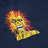 Camisa West Ham x Iron Maiden Retrô 1999 Azul
