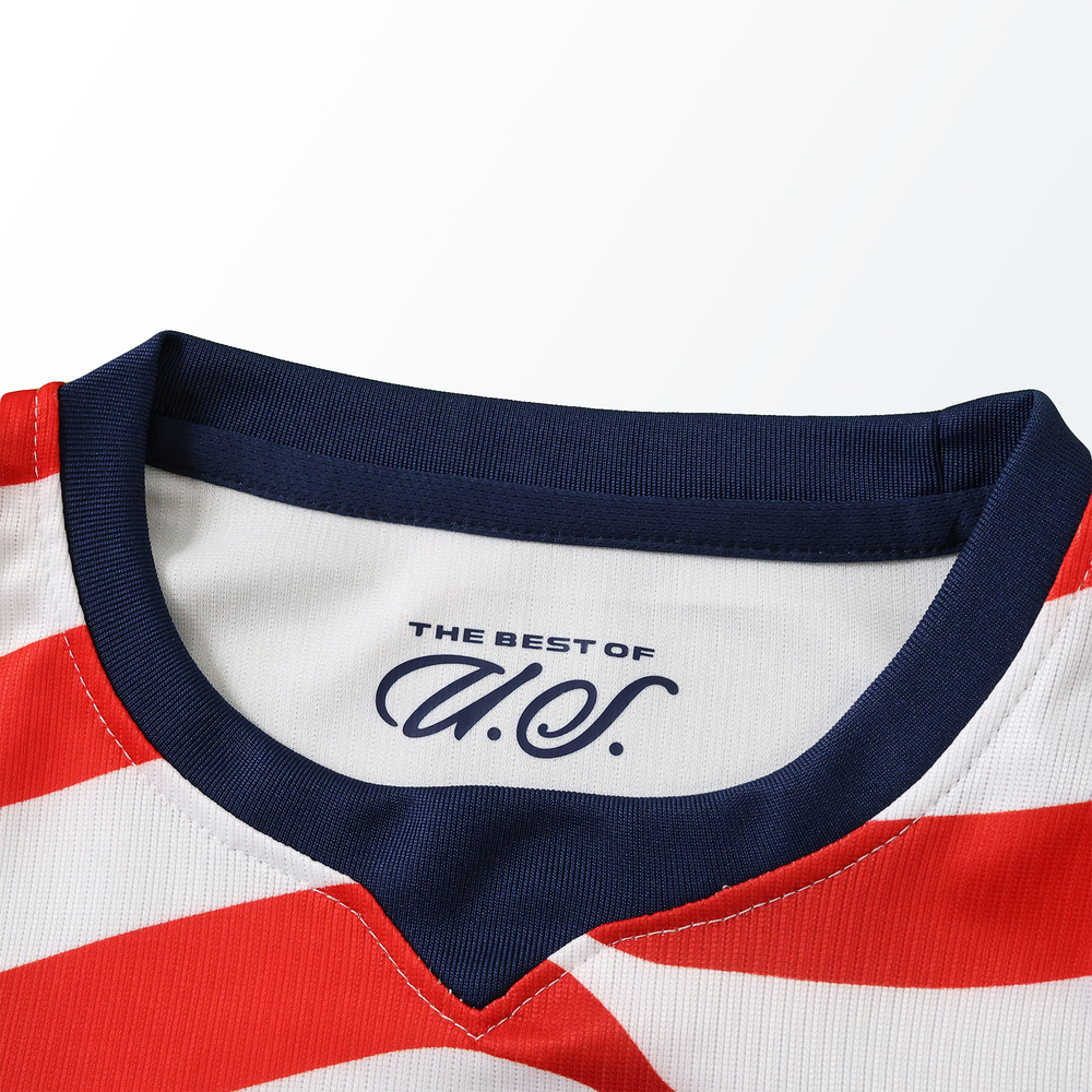 Conjunto Infantil Seleção Estados Unidos I Copa do Mundo 2026 Vermelho e Branco Nike