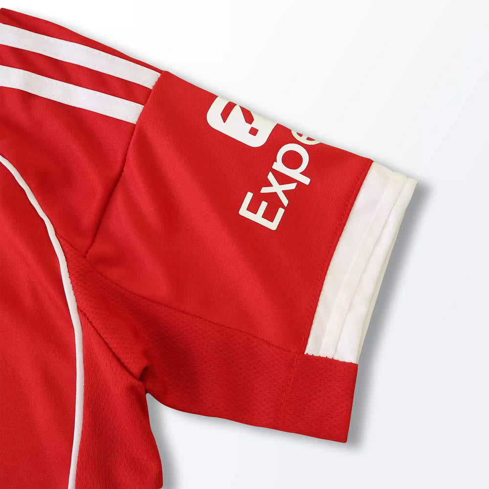 Conjunto Infantil Liverpool I 2025/26 Vermelho Adidas