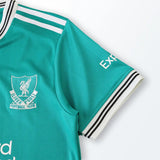 Conjunto Infantil Liverpool III 2025/26 Verde Adidas