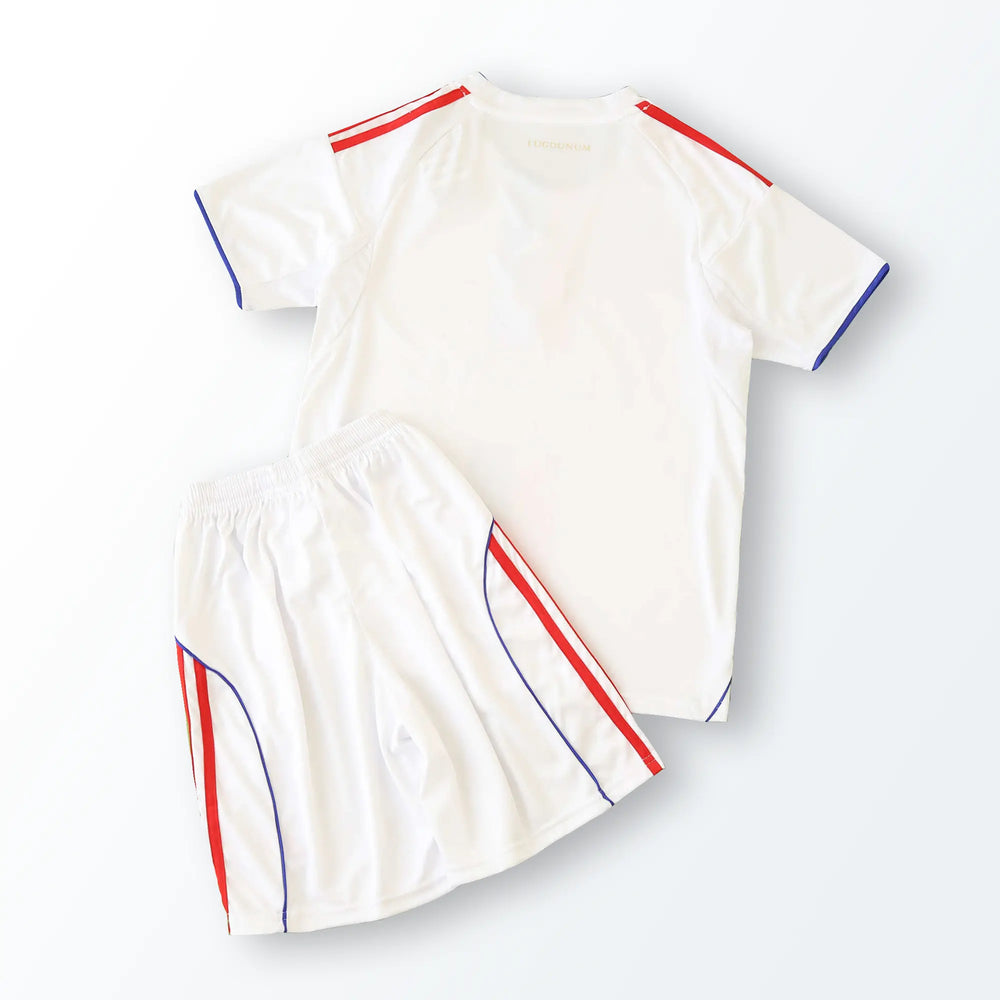 Conjunto Infantil Olympique Lyon I 2025/26 Branco Adidas