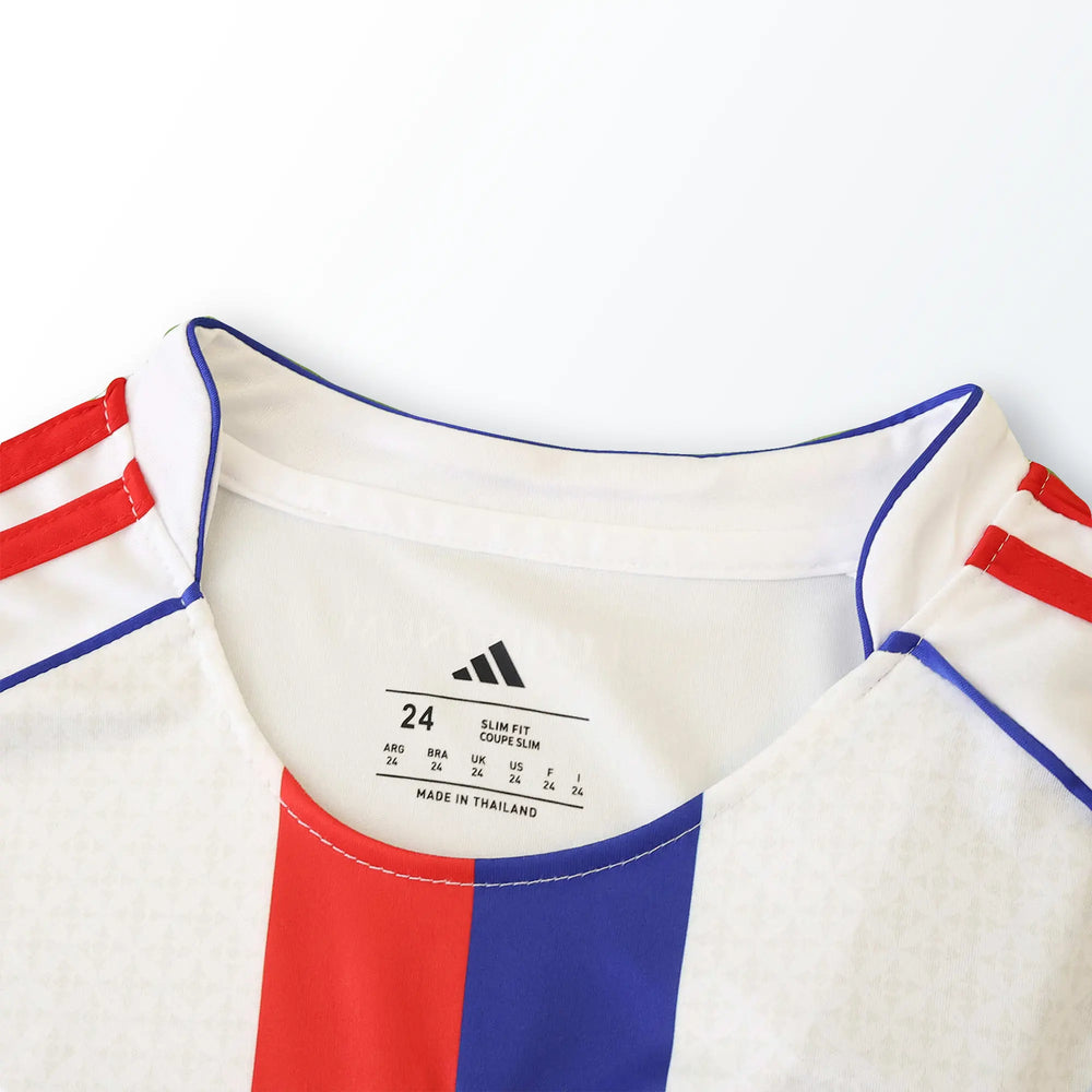 Conjunto Infantil Olympique Lyon I 2025/26 Branco Adidas