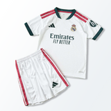 Conjunto Infantil Real Madrid I 26/27 Branco Adidas