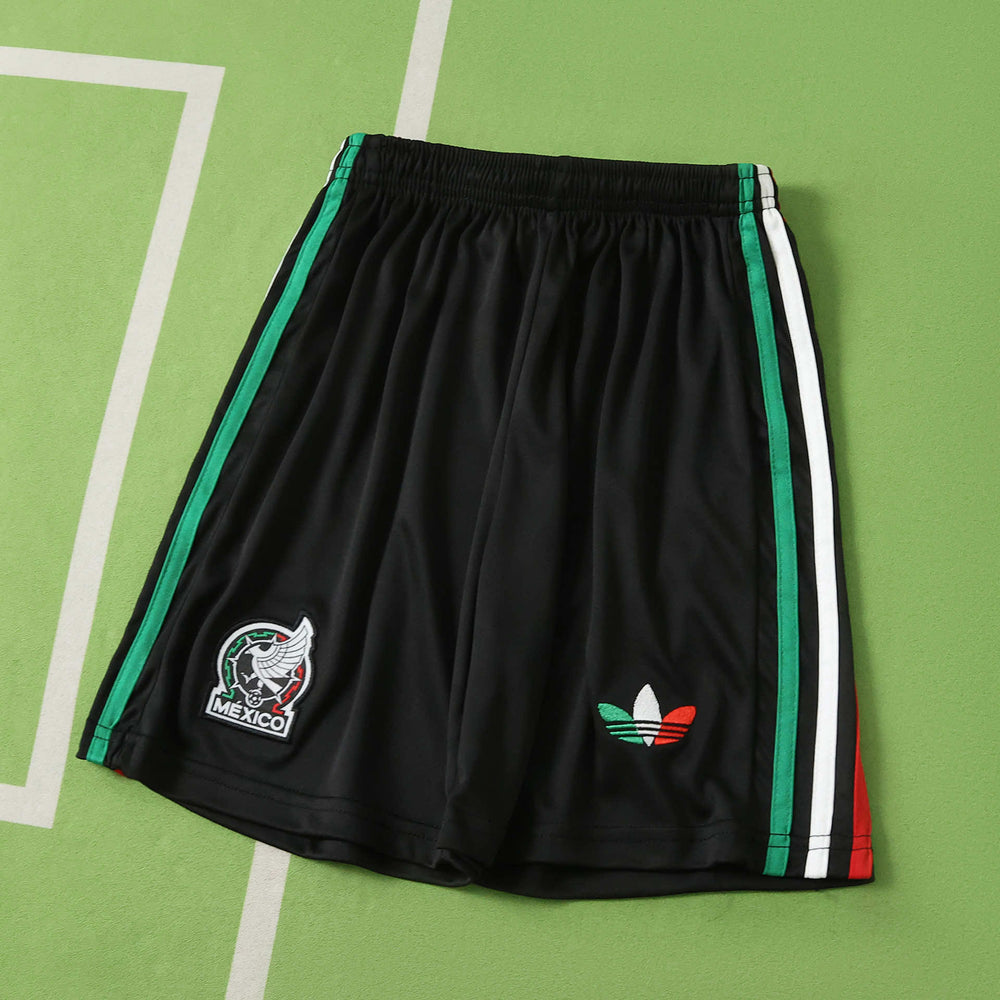Conjunto Infantil Seleção México III Copa do Mundo 2026 Preta Adidas
