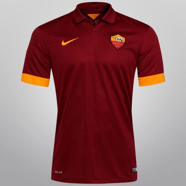 Camisa AS Roma I 2014/2015 Retrô Vermelha Nike