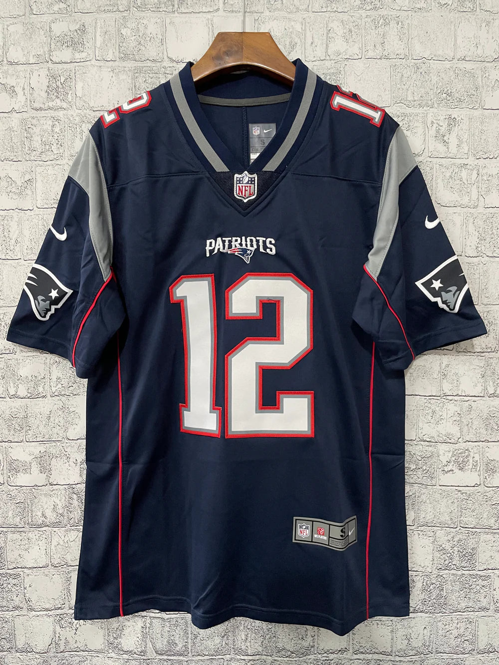 Camisa NFL New England Patriots Brady #12 Vapor Limited Azul Nike