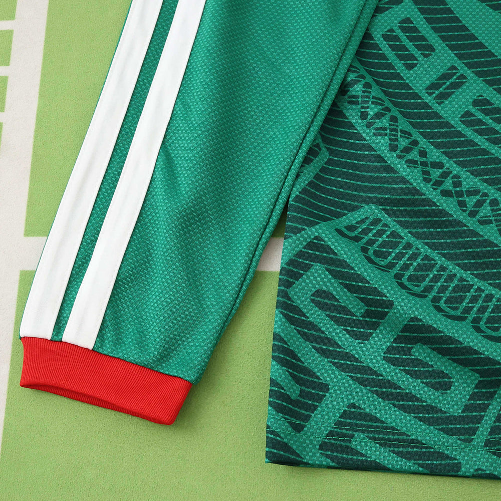 Camisa Seleção México I Copa do Mundo 2026 Manga Longa Verde Adidas