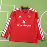 Camisa Manchester United I 26/27 Manga Longa Vermelha Adidas