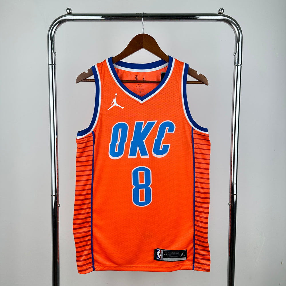 Regata Oklahoma City Thunder Swingman Statement Edition 24/25 Laranja Jordan