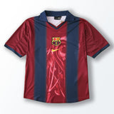 Camisa Barcelona x Travis Scott Skeletons Retrô 2000/2001 Vermelha/Azul Nike