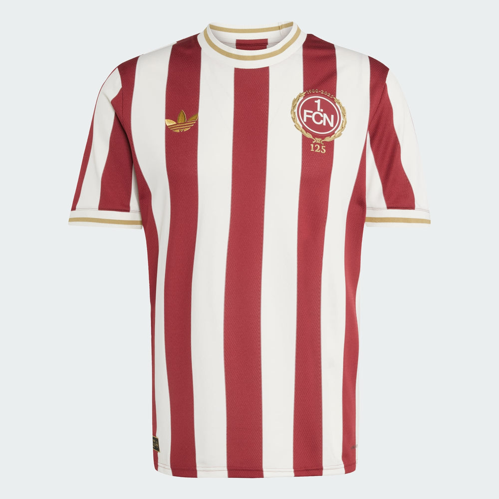 Camisa FC Nürnberg 125 Anos Vermelha e Branca Adidas