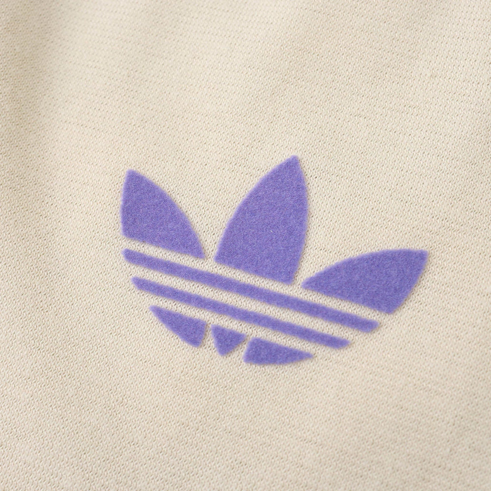 Camisa Real Madrid Originals Adicolor 3 Stripes Creme e Lilás Adidas