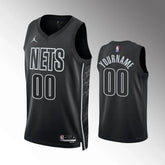 Regata Brooklyn Nets Swingman Statement Edition 23/24 Preta Masculina Jordan