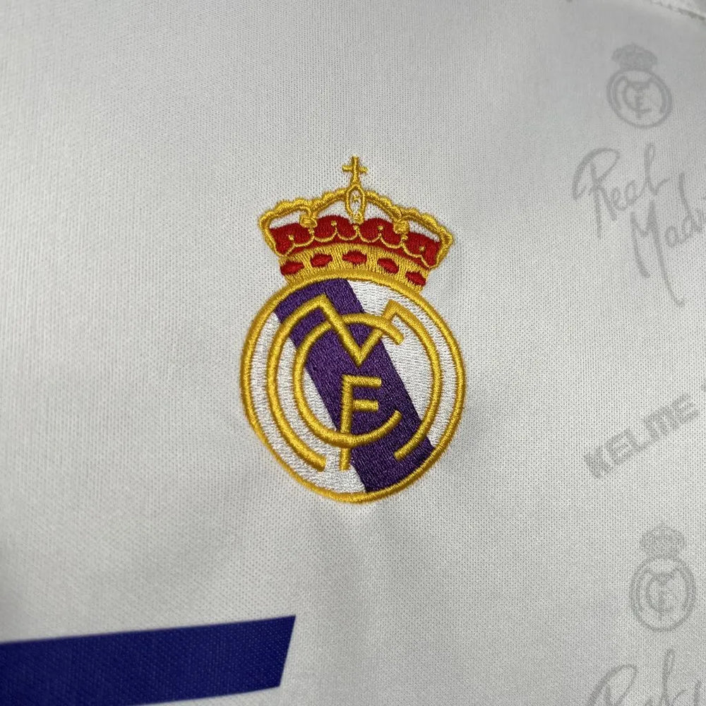 Camisa Real Madrid I 1994/1996 Retrô Branca Masculina Kelme