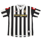 Camisa Juventus I 2001/2002 Retrô Preta e Branca Masculina Lotto