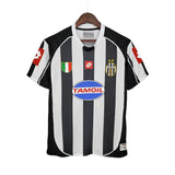 Camisa Juventus I 2002/2003 Retrô Preta e Branca Masculina Lotto