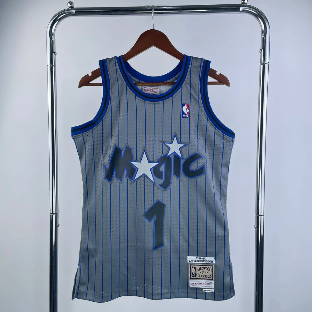 Regata Orlando Magic Mitchell & Ness Penny Hardaway 1994-1995 Cinza Mitchell & Ness