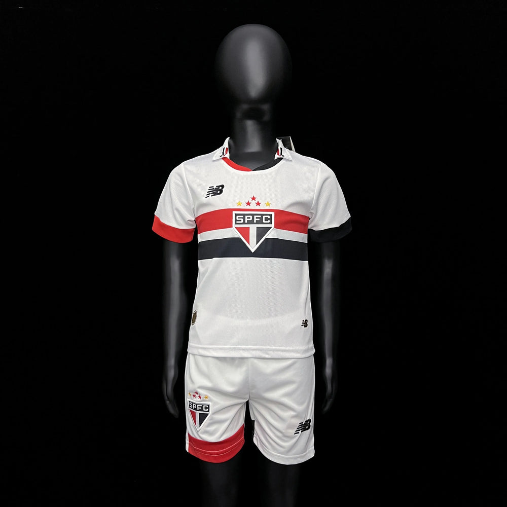 Conjunto Infantil São Paulo I 24/25 Branco New Balance