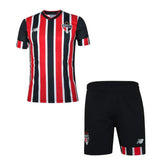 Conjunto Infantil São Paulo II 24/25 Vermelho e Preto New Balance