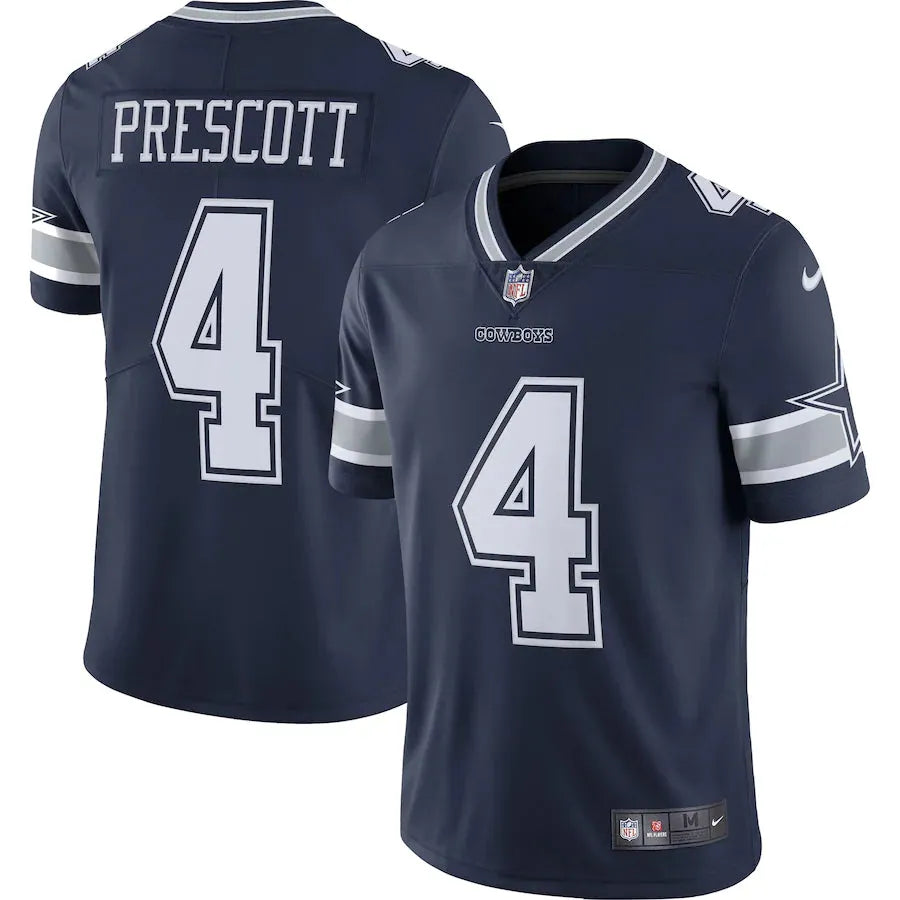 Camisa NFL Dallas Cowboys #4 Prescott Azul Masculina - DS Sports - Artigos Esportivos