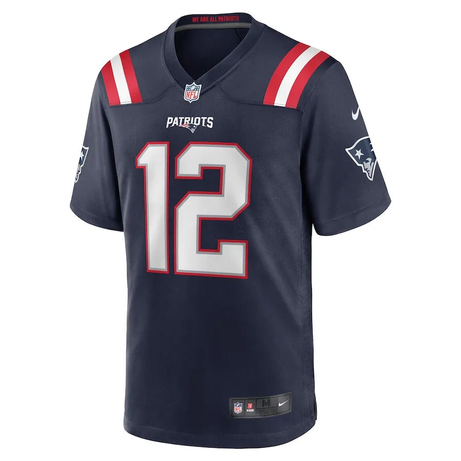 Camisa NFL New England Patriots Tom Brady #12 Retired Azul - DS Sports - Artigos Esportivos