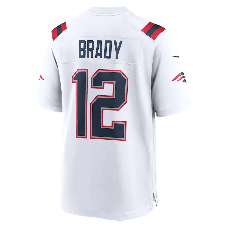 Camisa NFL New England Patriots Tom Brady #12 Retired Branca - DS Sports - Artigos Esportivos