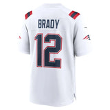 Camisa NFL New England Patriots Tom Brady #12 Retired Branca - DS Sports - Artigos Esportivos
