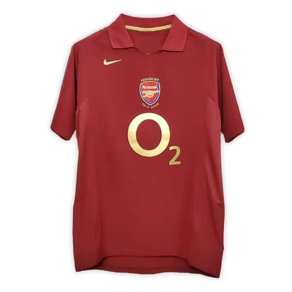 Camisa Arsenal I 2005/2006 Retrô Grená Nike