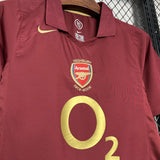 Camisa Arsenal I 2005/2006 Retrô Grená Nike
