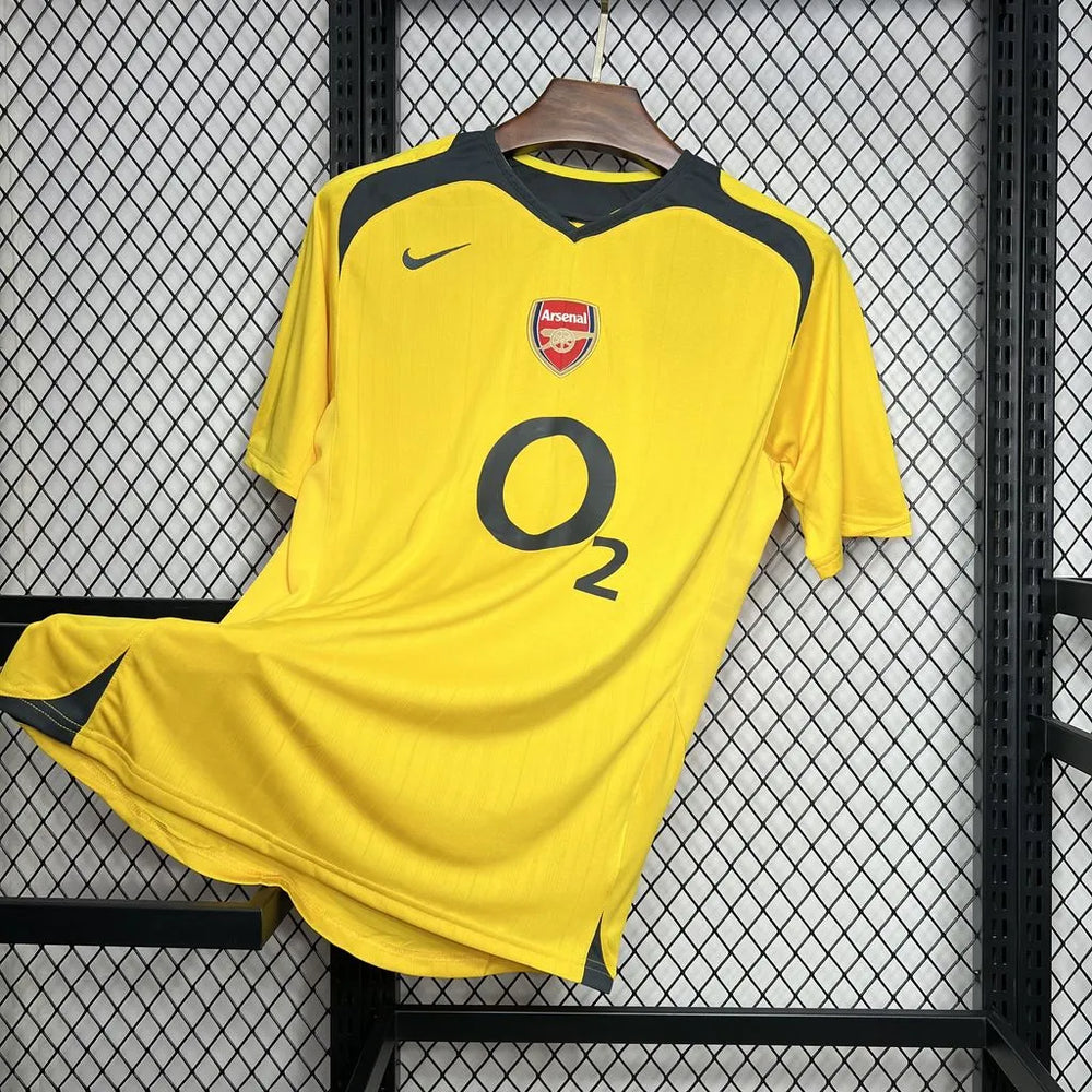 Camisa Arsenal II 2005/2006 Retrô Amarela Nike