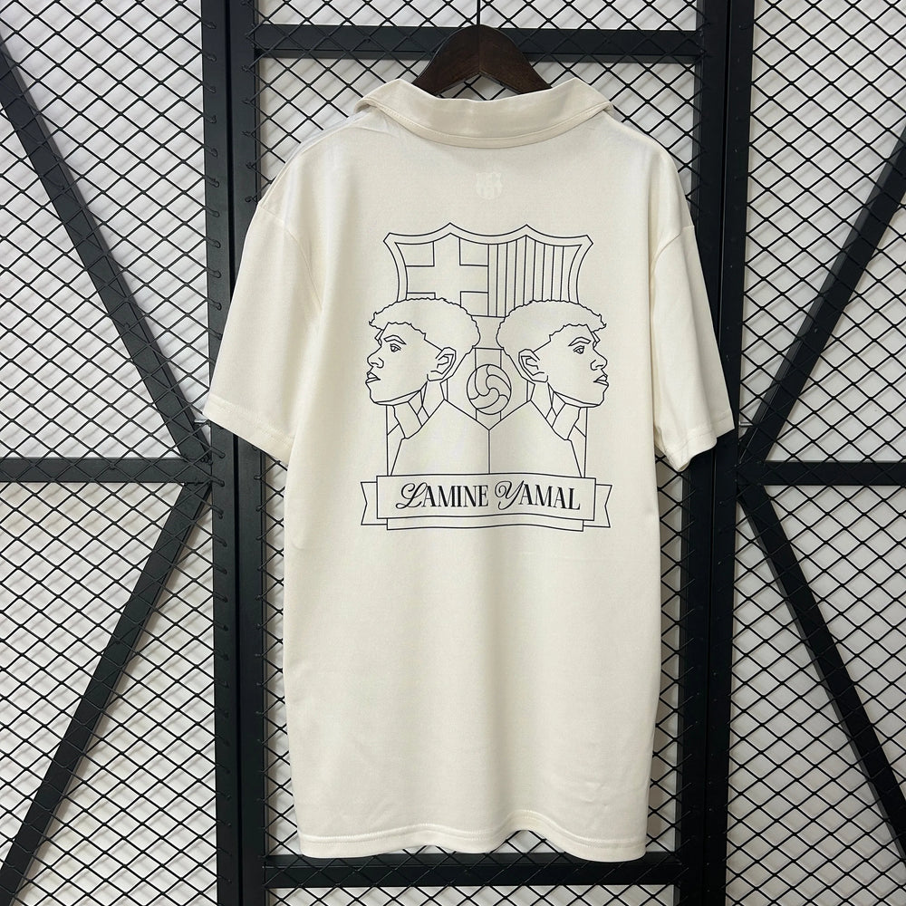 Camisa Barcelona Edição Especial Lamine Yamal 304 Branca Nike