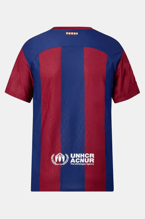 Camisa Barcelona I 23/24 Edição Especial "Karol G" Vermelha e Azul Masculina Nike