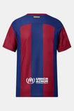 Camisa Barcelona I 23/24 Edição Especial "Karol G" Vermelha e Azul Masculina Nike