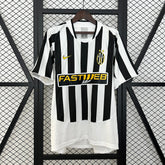 Camisa Juventus I 2003-2004 Retrô Preta e Branca Masculina Nike
