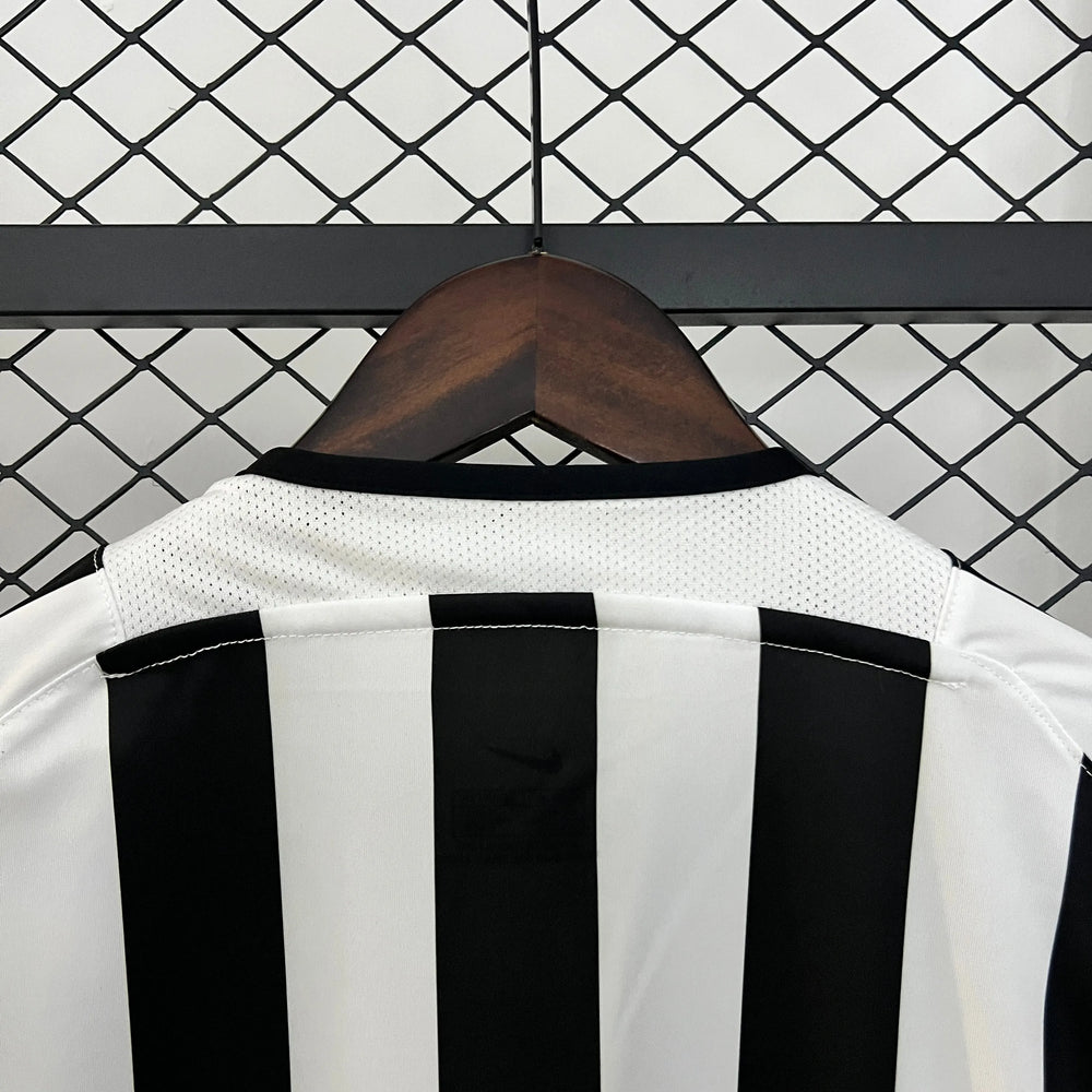 Camisa Juventus I 2003-2004 Retrô Preta e Branca Masculina Nike