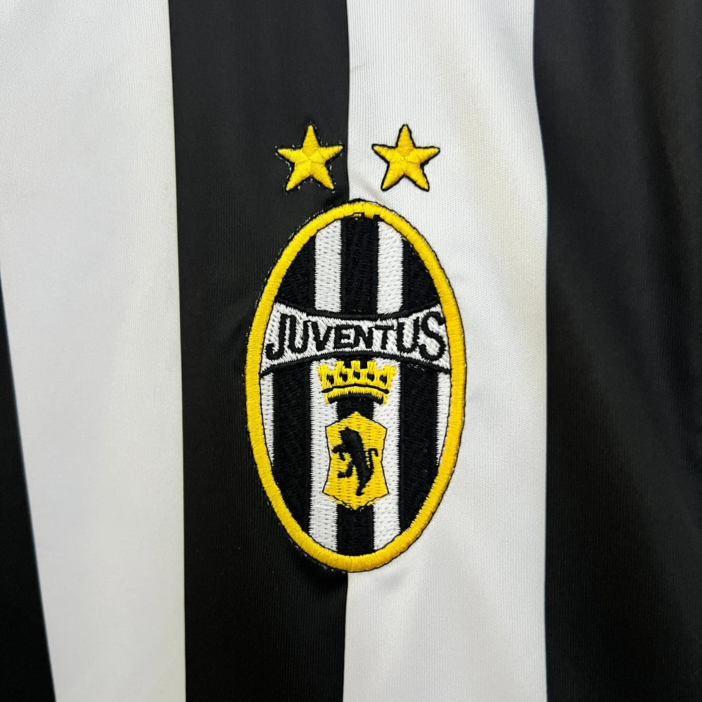 Camisa Juventus I 2003-2004 Retrô Preta e Branca Masculina Nike