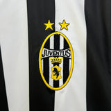 Camisa Juventus I 2003-2004 Retrô Preta e Branca Masculina Nike