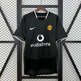 Camisa Manchester United II 2003-2004 Retrô Preta Masculina Nike