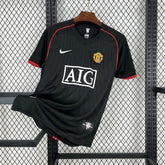 Camisa Manchester United III 2007/2008 Retrô Preta Masculina Nike