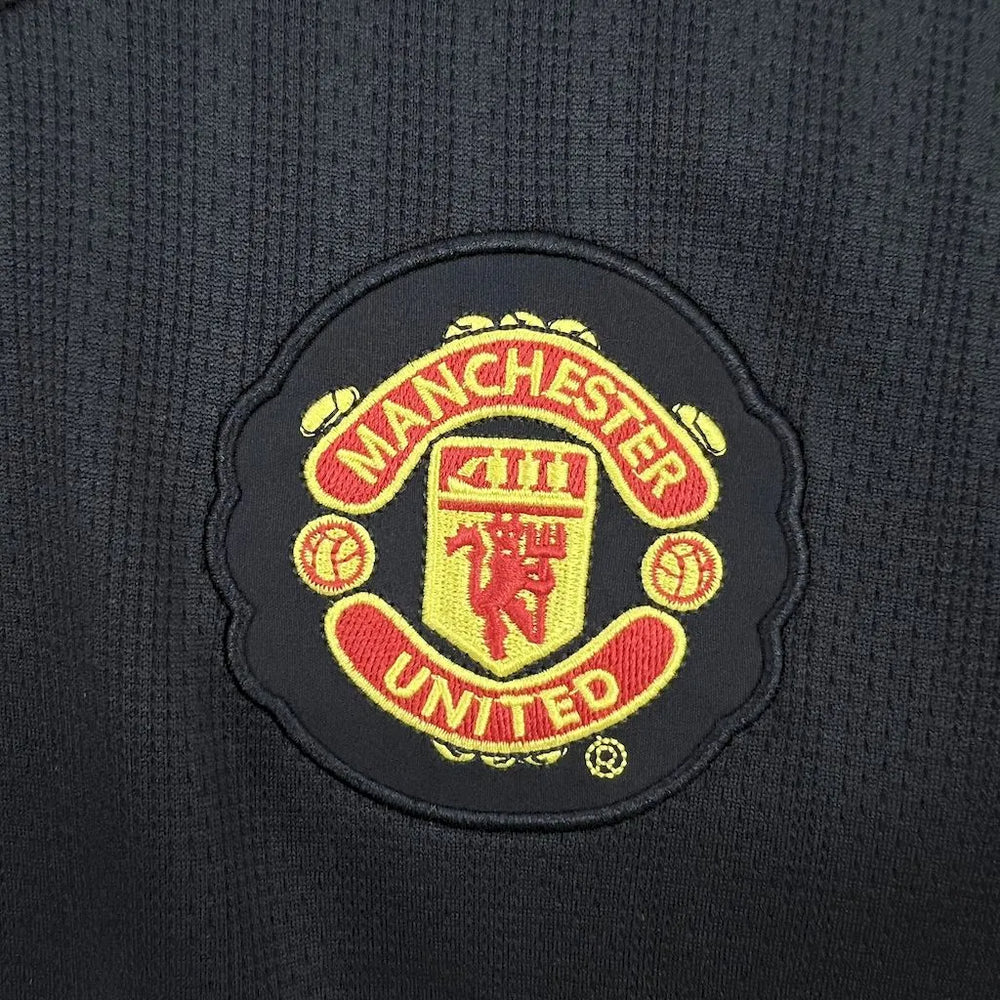 Camisa Manchester United III 2007/2008 Retrô Preta Masculina Nike