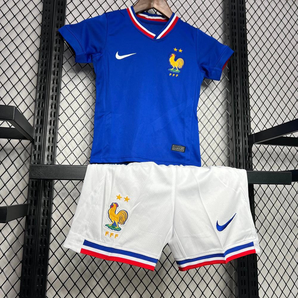Conjunto Infantil Seleção França I 24/25 Azul Nike