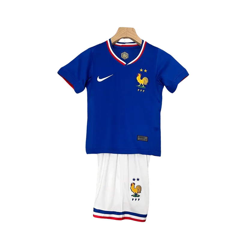 Conjunto Infantil Seleção França I 24/25 Azul Nike