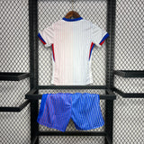 Conjunto Infantil Seleção França II 24/25 Branco Nike