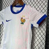 Conjunto Infantil Seleção França II 24/25 Branco Nike