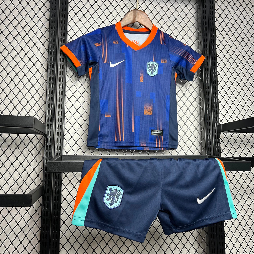 Conjunto Infantil Seleção Holanda II 24/25 Azul Nike