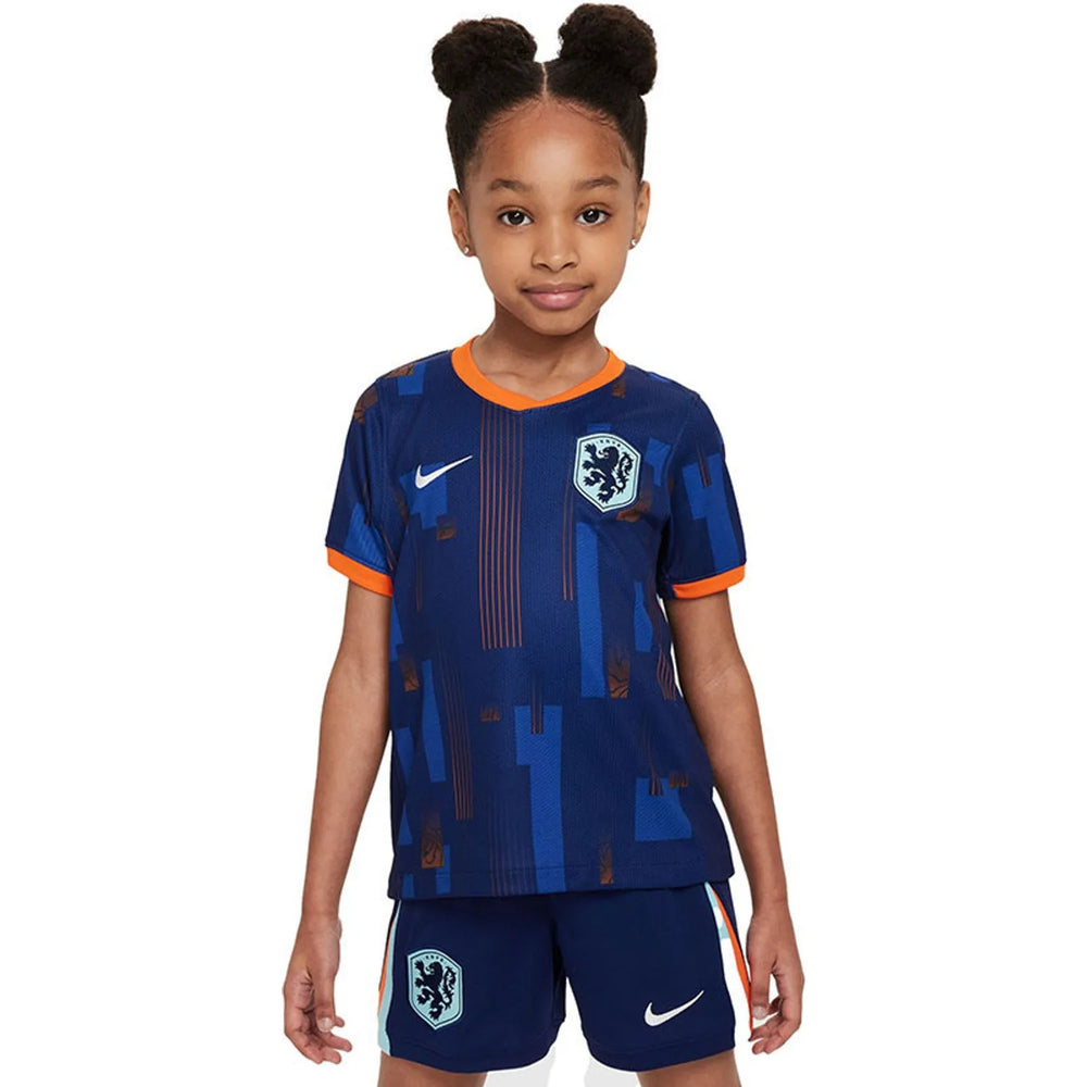 Conjunto Infantil Seleção Holanda II 24/25 Azul Nike