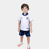 Conjunto Infantil Seleção Inglaterra I 24/25 Branco Nike