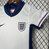 Conjunto Infantil Seleção Inglaterra I 24/25 Branco Nike