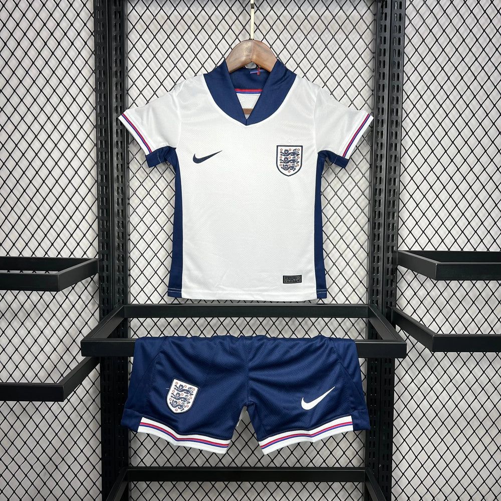Conjunto Infantil Seleção Inglaterra I 24/25 Branco Nike